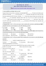 Đề thi học kì 1 Tiếng Anh 10 Global Success - Đề số 5